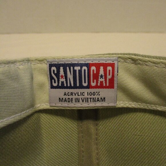 Santo Cap Rodeo Bull Cowgirl NEW Tan Brown Black Embroidered Vintage 1997 Hat - Picture 10 of 10